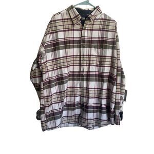 Twenty X Mens Multicolor Plaid Button-Down Shirt Size XX